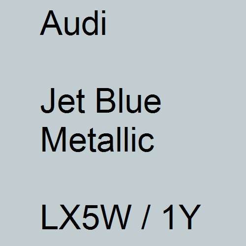 Audi, Jet Blue Metallic, LX5W / 1Y.